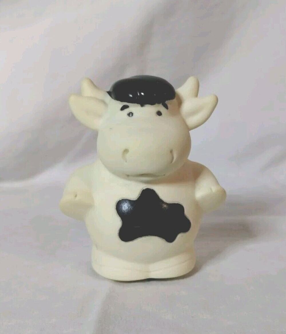 TOMY John Deere Animal Sounds Hayride REPLACEMENT Cow - White Brown - Animal